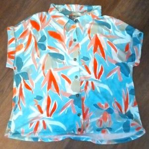 Loose belle collar t-shirt